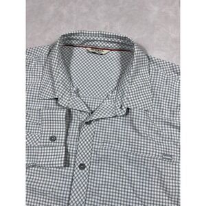 Simms Shirt Size XXL Plaid Performance Fishing Long Sleeve Button Up